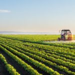 Ghana agriculture field with tractor